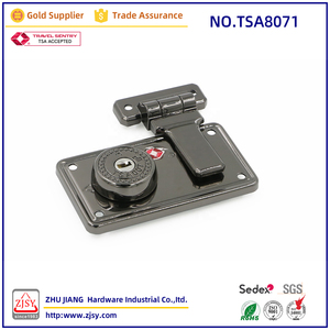 TSA8071特許承認TSA高品質亜鉛合金高級ラゲッジロックファッションハードウェアアクセサリーキーロック007税関ロック - Product Image 6