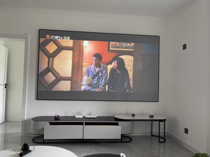 Pantalla de proyector de marco fijo de 100 pulgadas, proyector Fresnel de tiro largo, adecuado para cine en casa, pantalla de rechazo de luz ambiental - Product Image 3