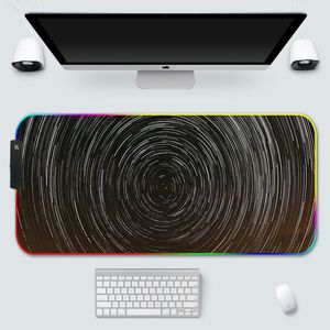 Professionale personalizzato RGB luminoso Mouse Pad RGB grande nero LED di colore magico 4mm di spessore gomma per PC Computer ufficio uso Laptop - Product Image 3