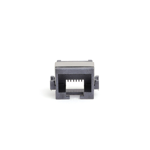 Black Color 90 Degree Sinking Board Mounted Ethernet Connector Half Shield RJ45 DIP Network Jack 10/100 Ethernet Connector - Product Image 2