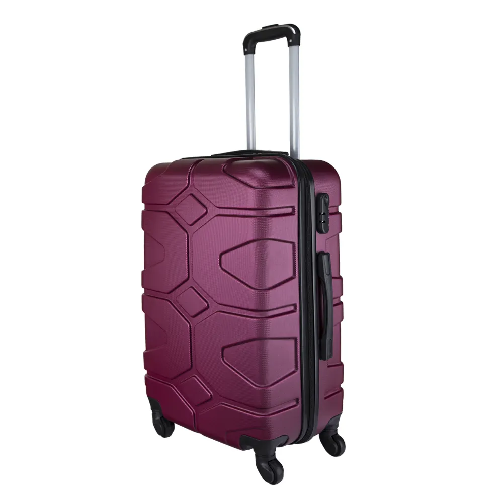 Bordeaux red ABS 20.24.28 inches luggage set travel trolley luggage trolley bags