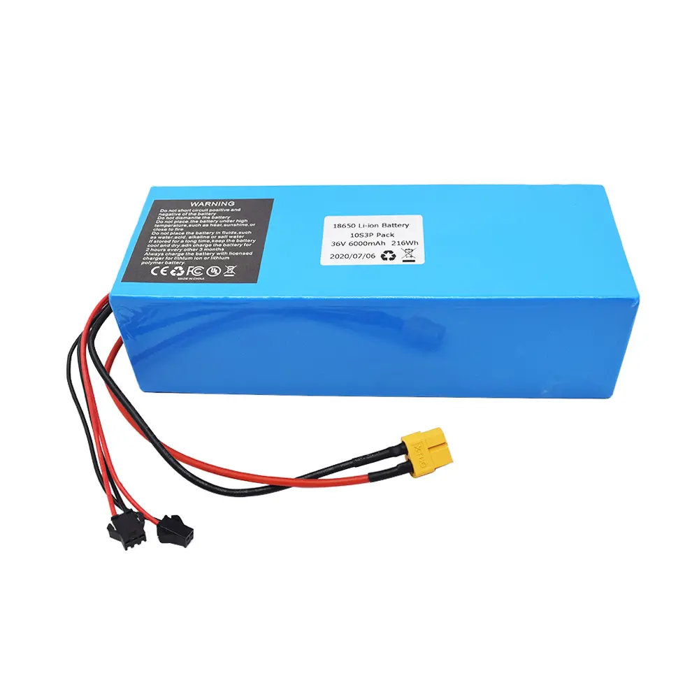 Aangepaste 18650 48V 20ah 60V 20ah Ebike Accu 52V 20ah Lithium Ion Batterij 36V 6000Mah 6ah 10S 3P Elektrische Fiets Accu 'S