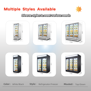 4-<span class=keywords><strong>superstore</strong></span> hiển thị dọc sử dụng trở lại thanh cửa kính hiển thị trường hợp tủ đông cho rau và trái cây - Product Image 4