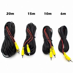 Fabrika AV RCA kablosu 6M 10M 15M 20M için dikiz kamera Video tetik tel bağlantı araba park dikiz monitör - Product Image 6