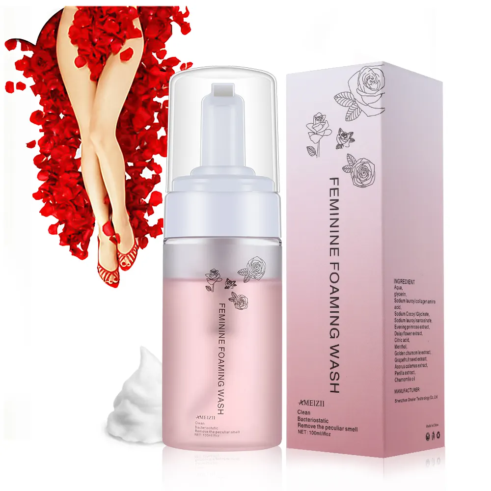 OEM ODM Yoni Foam Wash Herbs 100ML Women Vaginal Cleanning Mousse Moisturizing Femenine Intimate Products Vaginal Care Products