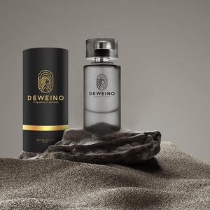 Phổ biến thiết kế 50ml Rỗng chai nước hoa xi lanh chai nước hoa rỗng độc đáo màu đen chai nước hoa với hộp - Product Image 3