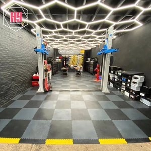 Factory Car Workshop luce a nido d'ape Design geometrico fai da te ad alta luminosità esagonale Garage luce da lavoro esagonale luce a Led - Product Image 5