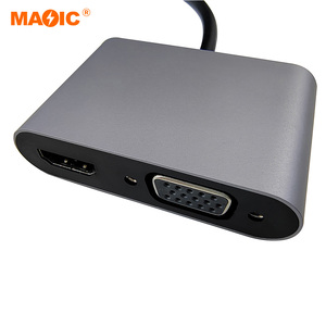 USB 3.0至HDMI VGA适配器电缆USB3.0多端口双输出显示器1080P音频视频转换器 - Product Image 4