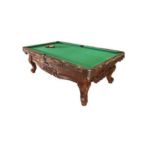 Sang Trọng 9ft Rắn Gỗ Bàn Hồ Bơi Với Đầu Sư Tử Khắc Snooker & Bàn Bida - Product Image 3