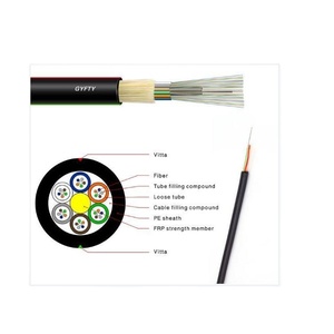 Fibra Optica Cable Singlemode Fiber Optic Cable Gyfty FTTH <strong>Telecom</strong> Cable with Color Strip - Product Image 4