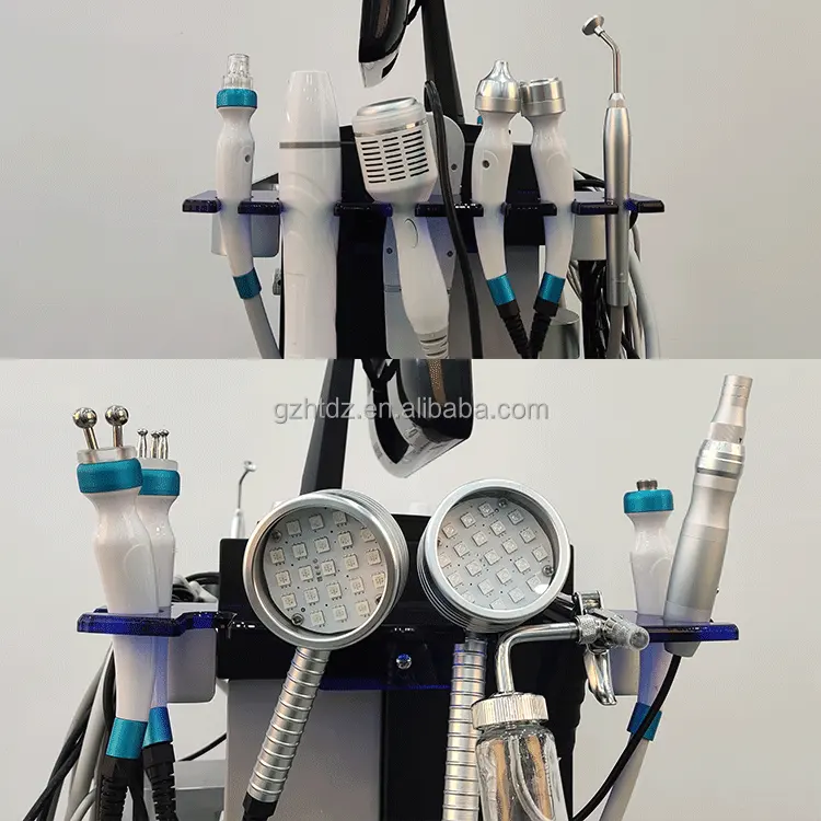 Hydro Diamond Microdermabrasion 14 en 1 Faciales Máquina Oxygen Jet Aqua Peeling Hydra Beauty Facial Machine