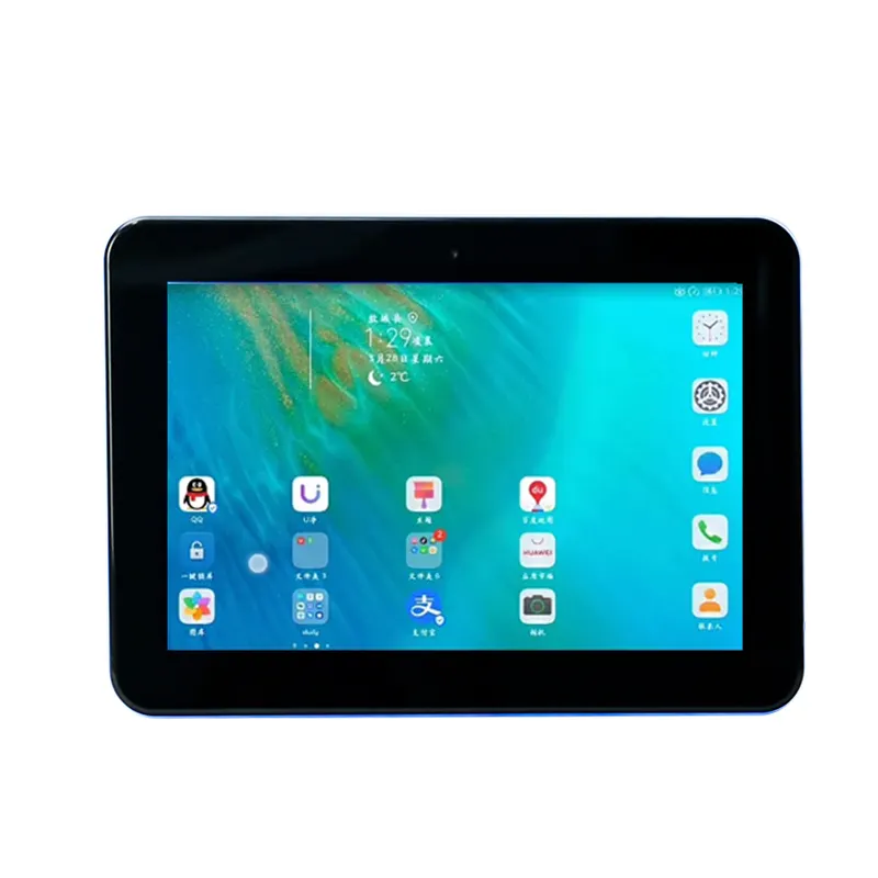 Android Tablet 10 Inch Wall Mount Touch Screen ODM All-in-One PC LED Light Bar Booking System Meeting Room Tablet PC