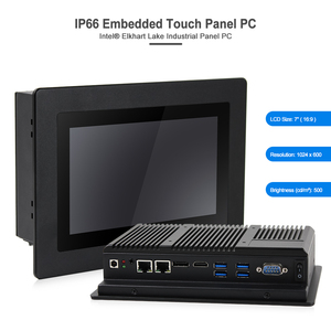 Venta caliente 7 pulgadas todo en uno pantalla táctil capacitiva Panel PC IP66 impermeable sin ventilador J6412 Linux/Windows computadora Industrial - Product Image 3