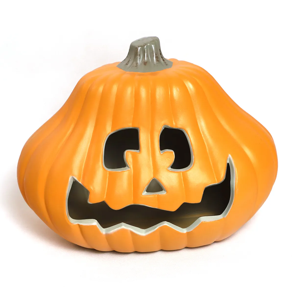Festival Decor Halloween Day Home Decoration Ghost Face Plastic Artificial Pumpkin Decoration LED grossista