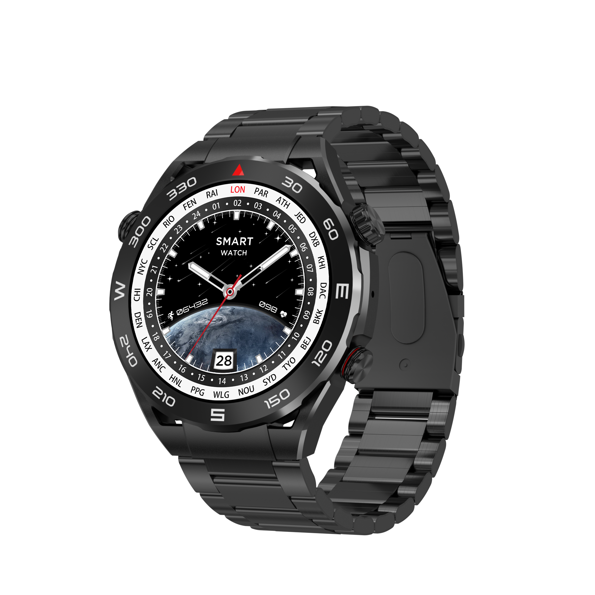 Ceinture en acier noir