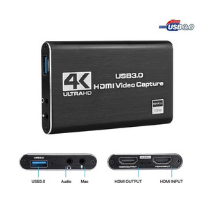 4k输入HDMI至USB3采集卡加密狗录像机1080P HDMI采集卡usb 3.0，用于OBS采集游戏直播 - Product Image 3