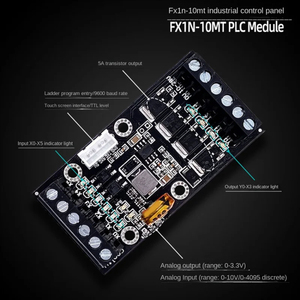 FX1N-10MT PLC Industrial Control Board+USB-TTL Cable PLC <strong>Module</strong> Analog <strong>Input</strong> / <strong>Output</strong> With Guide Rail Delay <strong>Relay</strong> <strong>Module</strong>