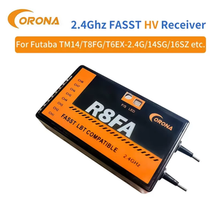 Corona R8FA 2.4Ghz 8CH Fasst FUTABA FASST uzaktan kumanda ile uyumlu alıcı T6EX T8FG 10CG 14SG 3PM RC FPV Drones için 4PKS - Product Image 2