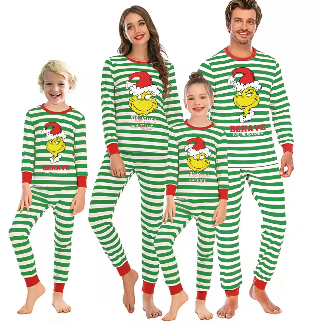Европейские и американские детские пижамы, домашняя одежда, Набор рождественских семейных пижам