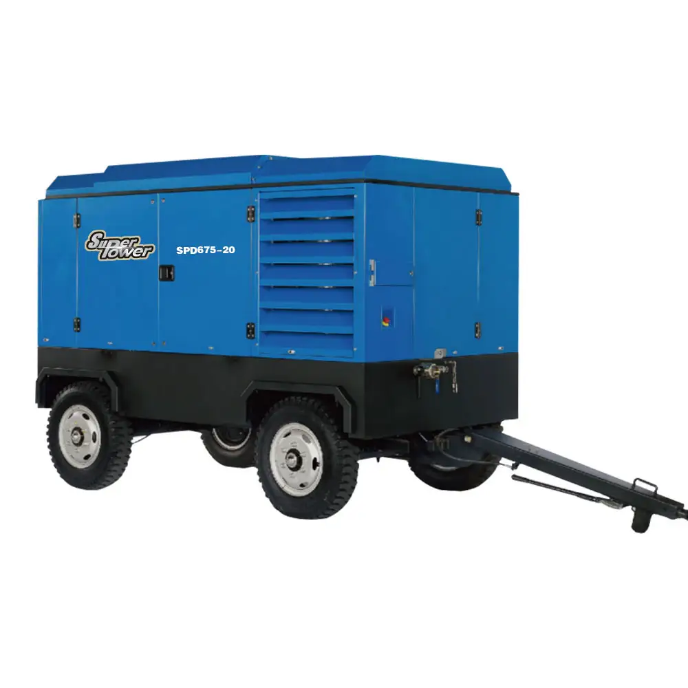 LUY190-20 APCOM Móvel parafuso portátil diesel 675 CFM 20 bar compressor de ar