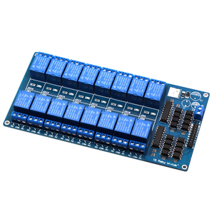 Hot Sales 5V 12V 16-Kanal-Relaismodul-Schnittstellenkarte für Arduino PIC ARM DSP-SPS mit Optokoppler schutz LM2576 Power