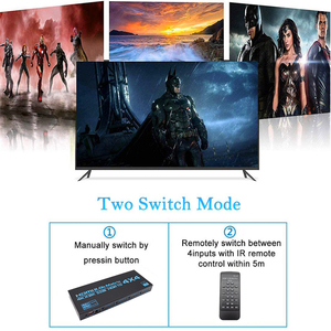 Interruptor de matriz compatible con HDMI, 4K, HDR, 4x4, HDCP 2,2, separador, 4 en 4, caja de salida con Extractor EDID y Control remoto IR - Product Image 6