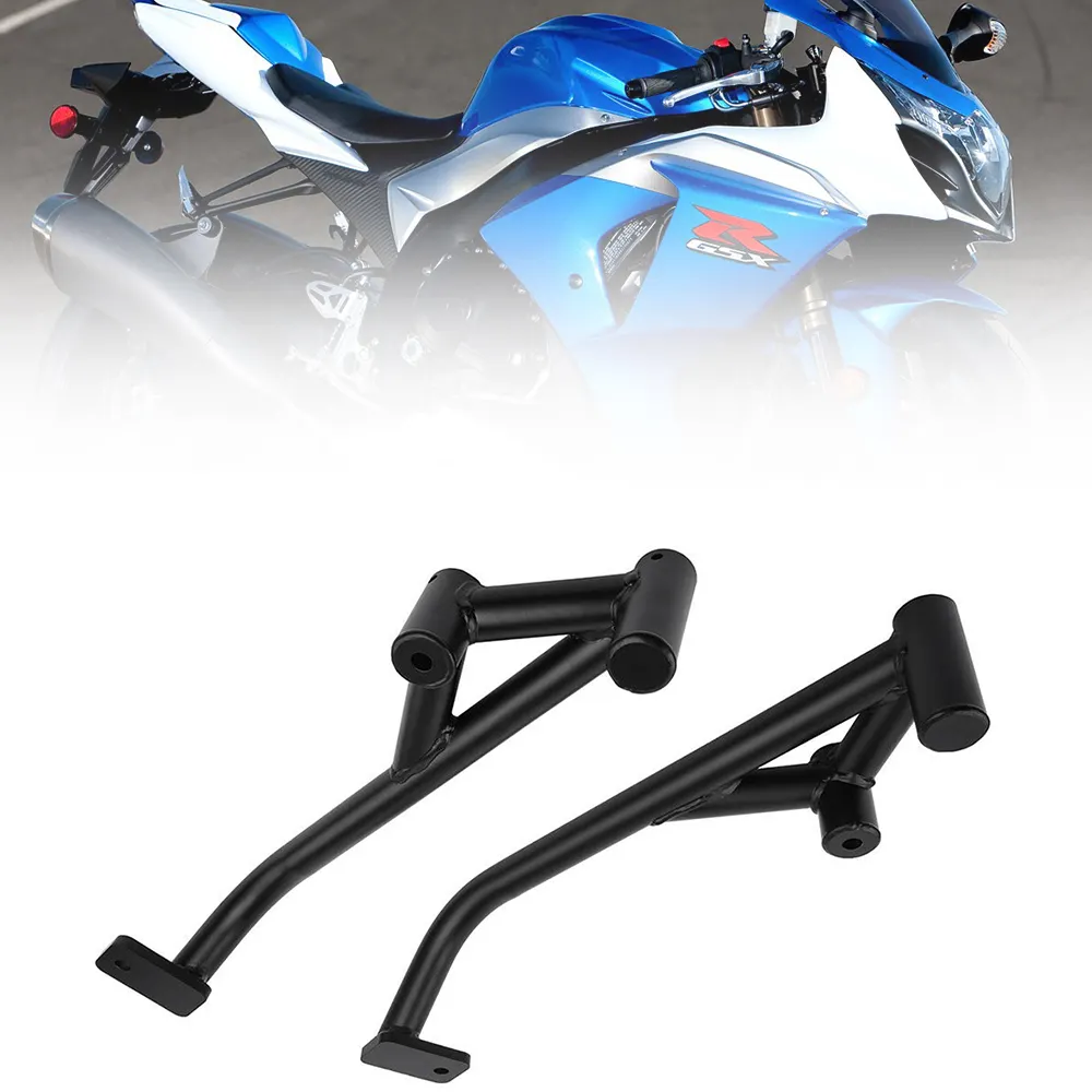 ชุดป้องกันเครื่องยนต์สีดำป้องกันเฟรมบาร์กันชนสำหรับ Suzuki GSXR1000 K9 2009 2010 2011 2012 2013 2014 2015