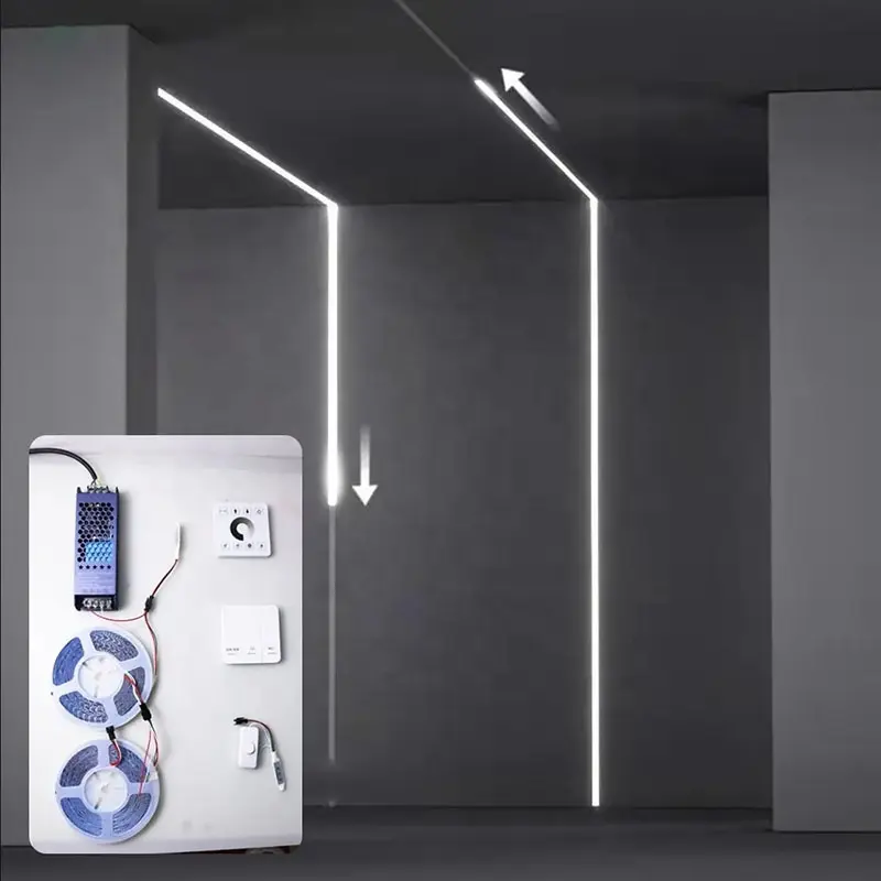24V Smart decorazione d'interni luce acqua corrente 2835 flessibile per interni esterni impermeabile a caccia di luce LED per la decorazione della casa