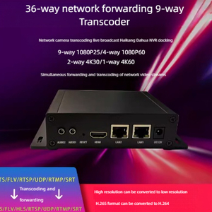 H.265 H.264 4k Hd mi Video Encoder 9-Kanal-Transcodeur 4k Decoder ip Transcoder Iptv