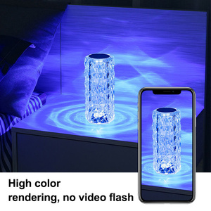 16 Years Manufacture RGB Led <strong>Rose</strong> <strong>Lamp</strong> Color Changing Cristal Touch Control Pink Transparent Decor Crystal Table <strong>Lamp</strong> - Product Image 2