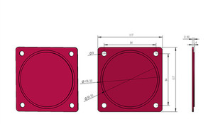 Cubierta de acrílico superior para LED, luz de flecha roja y verde, Panel de dirección para torniquete, accesorios de piezas de repuesto - Product Image 2