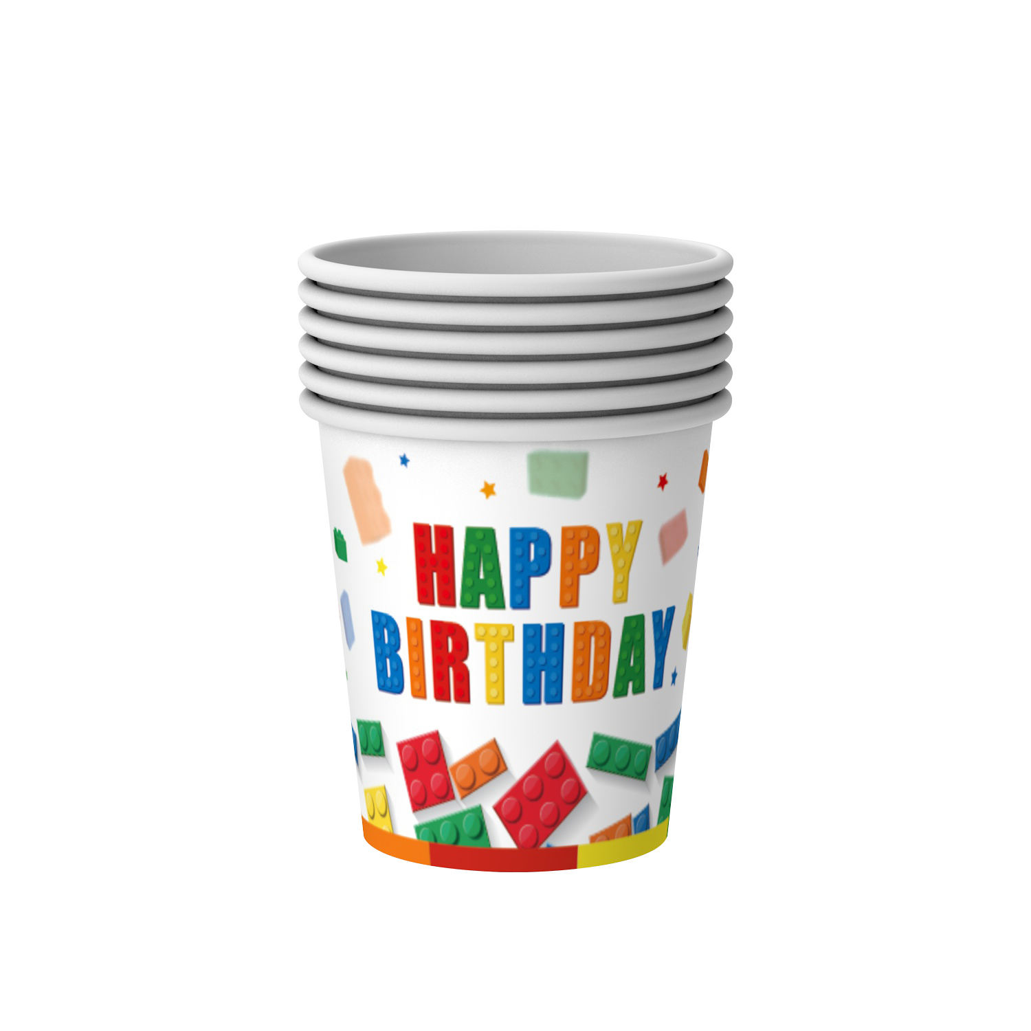 Rouge: gobelet en papier * 10 pièces