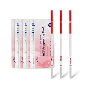 Net sonuçlar ile doğru HCG plastik testi şerit kiti manuel gebelik testi patolojik analiz ekipmanları - Product Image 5