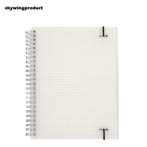 Skywing A5 5.8x8.38 Polegadas Transparente 160 Páginas do produto Grade Quadrada Jornal Gráfico Governado Caderno Espiral de Capa Dura