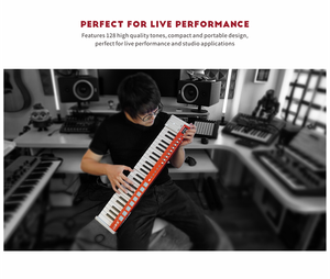 Midiplus X4pro Mini 49-<strong>Key</strong> Mid Size Piano USB MIDI <strong>Keyboard</strong> <strong>Controller</strong> Built-in Sound Source with 3.5mm Pedal Jack MIDI Out - Product Image 5