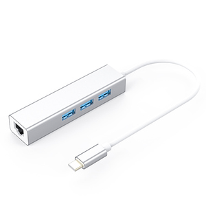 USB C集线器3.0互联网1000M LAN 4端口多分离器适配器，用于Macbook Pro 13 15 Air Pro PC电脑配件 - Product Image 4