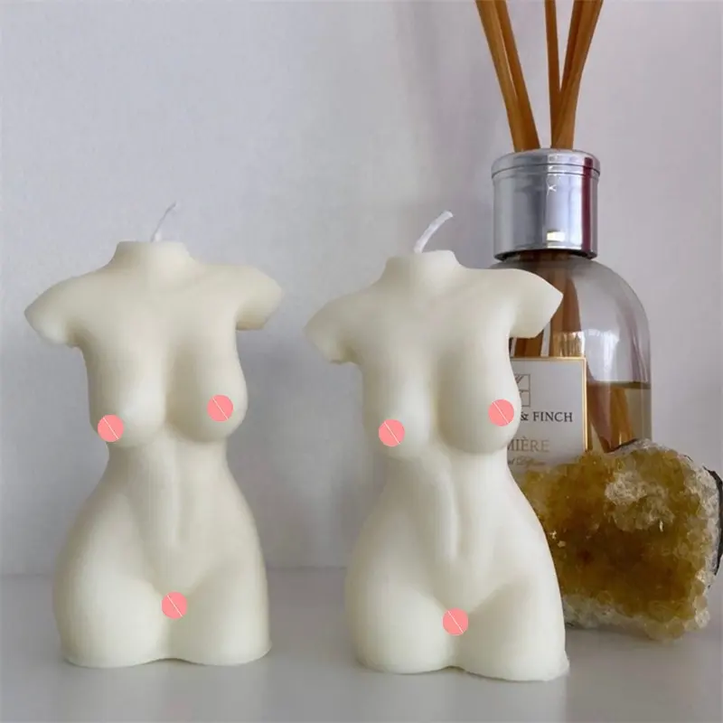 Velas con forma de cuerpo desnuda para mujer, escultura artística, Torso, decoración de aromaterapia, regalo de cumpleaños, vela perfumada INS Nórdica