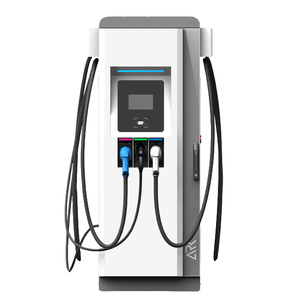 EFlex OCPP Integrated <strong>CCS</strong> CHAdeMO EV Charger with 120W DC 22kW AC Type-2 <strong>Output</strong> and Balancer Reel for Cable Management - Product Image 1