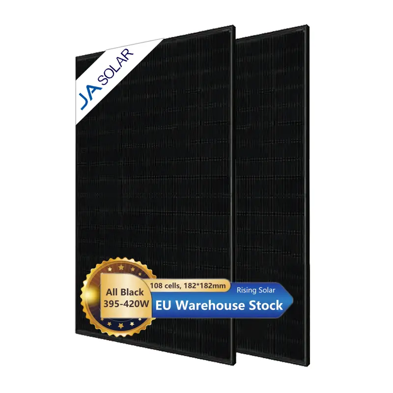 JA All Full Black 420kw JAM54S31 EU Europe Warehouse Stock 395w 400 watt 405w 410w 415w PV Modules Mono Panel Solar Panels