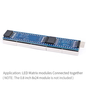 Rot/Gelb/Grün/Blau 0,8 Zoll 8x16 Punktmatrix-LED-Anzeige modul Anschließ bar Mehr mit SPI-Schnitts telle Kompatibel für Arduino - Product Image 6