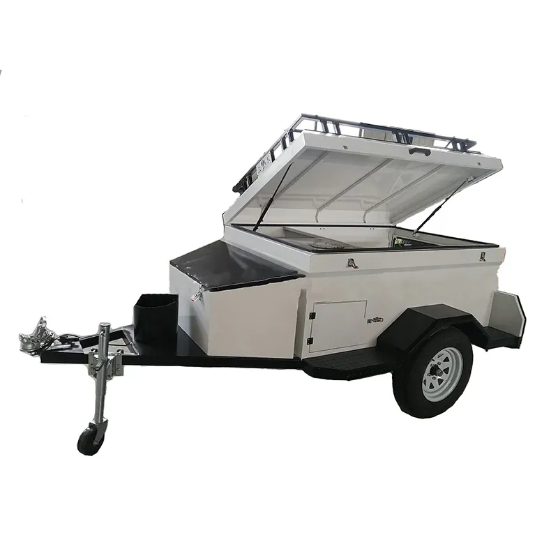 Offroad-Wohnwagen 100% Aluminium legierung Mini Camper Montage typ Caravan Einfache Installation Auto anhänger