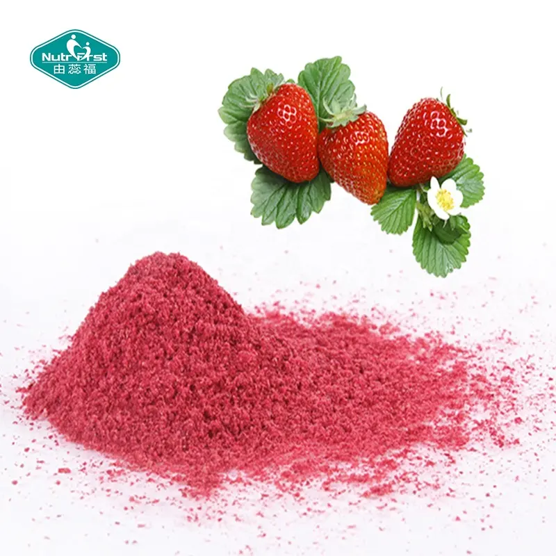 Nutrifirst-polvo orgánico de fresa seca para hornear y batidos, personalizado, a granel