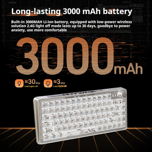EWEADN V99 RGB LED Backlit Wireless Gaming Mechanical <strong>Keyboard</strong> Hot Swap <strong>with</strong> TFT Screen <strong>Display</strong> USB Interface New Product
