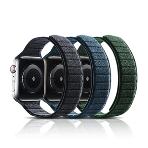 Yeni tasarım Alcantara saat kordonları için 44mm 40mm Smartwatches ultra-manyetik döngü kayışı Apple IWatch serisi 1-10 SE için uyumlu - Product Image 1