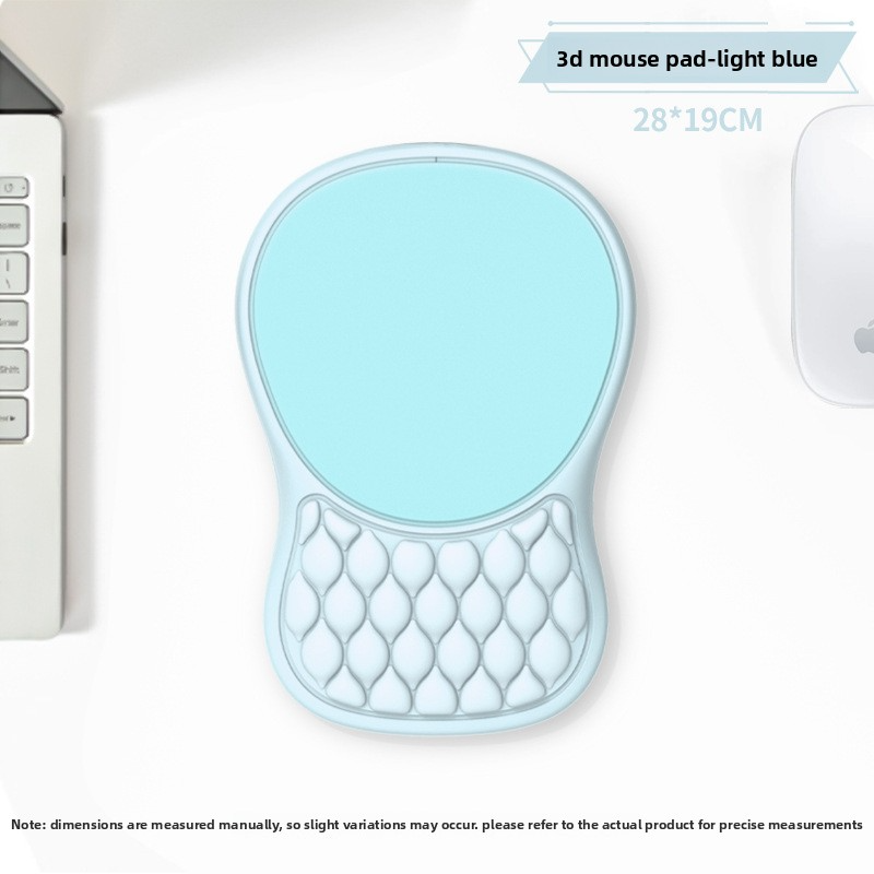 3d stereo mouse pad-light blue