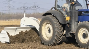 Runtu merek traktor ditarik leher angsa cahaya lengkung LaseScraper teleskopik sekop ganda - Product Image 2