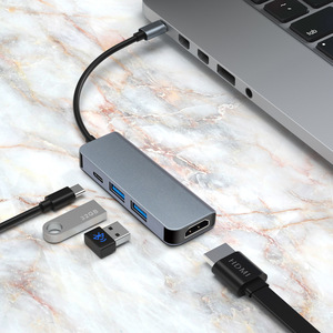 4合1多端口C型集线器USB3.0高清电视4K30hz PD87W多功能转换器分离器USB C集线器适配器，适用于笔记本电脑和电话 - Product Image 6