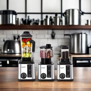 6 in 1 yüksek hız ile 4500 gümüş Crest mikser makinesi blender mikser doğrama kase 2 bardak bebek ev kullanımı için - Product Image 1