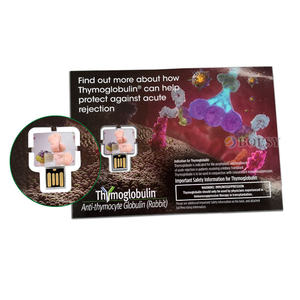 Fabrika kaynağı promosyon hediye USB Webkey Flyer klipsli USB Web anahtar kağıt kartı Webkey - Product Image 1