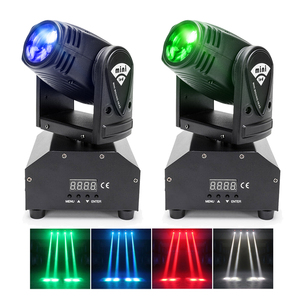 Günstiger Preis Mini LED RGBW 10W Kopfsc hütteln der Bühnen lampe DMX512 Sound Automatic Control Stage Beam Lamp - Product Image 3